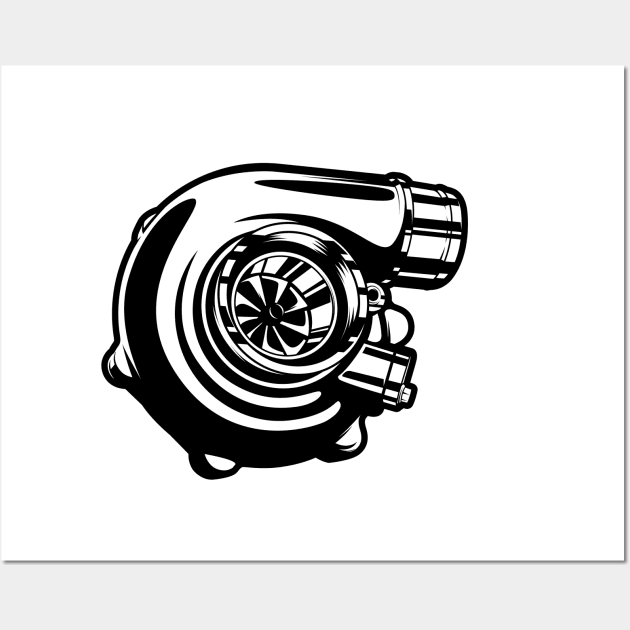 Turbocharger Wall Art by KaroCars